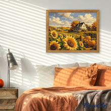 Charger l'image dans la galerie, Champ de Tournesols et Ferme Blanche