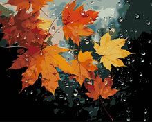 Charger l'image dans la galerie, Peinture par numéros Figured'Art Feuilles d'Érable après la Pluie