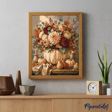 Charger l'image dans la galerie, Centre de Table Floral aux Citrouilles