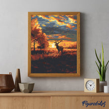 Charger l'image dans la galerie, Cerf Majestueux au Coucher du soleil en Automne
