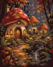 Charger l'image dans la galerie, Peinture par numéros Figured'Art Village Enchanté en Champignons