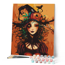 Charger l'image dans la galerie, Portrait de Sorcière d'Halloween