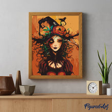 Charger l'image dans la galerie, Portrait de Sorcière d'Halloween