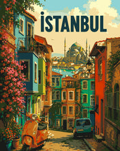 Charger l'image dans la galerie, Peinture par numéros Figured'Art Affiche de voyage Istanbul