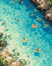 Charger l'image dans la galerie, Peinture par numéros Figured'Art Paradis turquoise