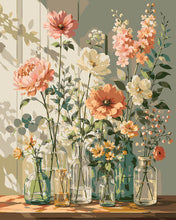 Charger l'image dans la galerie, Peinture par numéros Figured'Art Fleurs sauvages dans un vase en verre