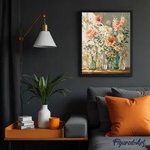 Charger l'image dans la galerie, Fleurs sauvages dans un vase en verre
