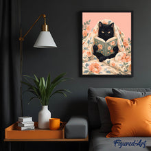 Charger l'image dans la galerie, Chat noir dans des couvertures