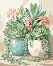 Charger l'image dans la galerie, Peinture par numéros Figured'Art Succulentes en fleurs