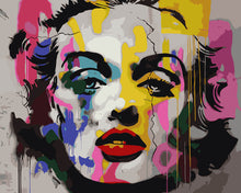 Charger l'image dans la galerie, Peinture par numéros Figured'Art Portrait graffiti Pop Art