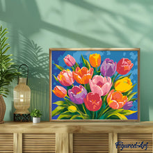 Charger l'image dans la galerie, Bouquet de tulipes colorées