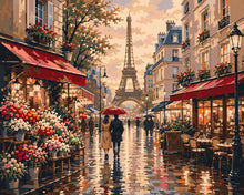 Charger l'image dans la galerie, Peinture par numéros Figured'Art Vue sur une rue parisienne