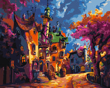 Charger l'image dans la galerie, Peinture par numéros Figured'Art Village fantastique au crépuscule