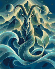 Charger l'image dans la galerie, Peinture par numéros Figured'Art Capricorne Zodiaque Cosmique