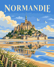 Charger l'image dans la galerie, Peinture par numéros Figured'Art Affiche de Voyage Normandie