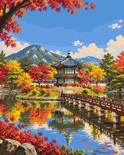 Charger l'image dans la galerie, Peinture par numéros Figured'Art Reflet Palais Gyeongbokgung