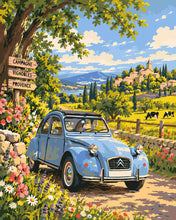 Charger l'image dans la galerie, Peinture par numéros Figured'Art Citroën 2CV dans les Vignes