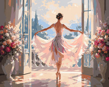 Charger l'image dans la galerie, Peinture par numéros Figured'Art Silhouette de Ballerine