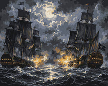 Charger l'image dans la galerie, Peinture par numéros Figured'Art Bataille sous la Lune