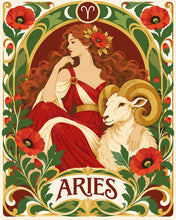 Charger l'image dans la galerie, Peinture par numéros Figured'Art Zodiaque Bélier Art Nouveau