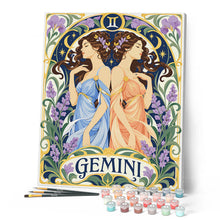 Charger l'image dans la galerie, Zodiaque Gémeaux Art Nouveau