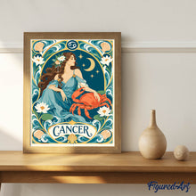 Charger l'image dans la galerie, Zodiaque Cancer Art Nouveau
