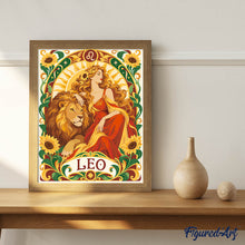 Charger l'image dans la galerie, Zodiaque Lion Art Nouveau