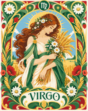 Charger l'image dans la galerie, Peinture par numéros Figured'Art Zodiaque Vierge Art Nouveau