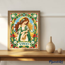 Charger l'image dans la galerie, Zodiaque Vierge Art Nouveau