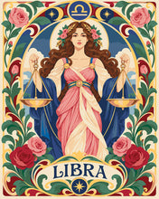Charger l'image dans la galerie, Peinture par numéros Figured'Art Zodiaque Balance Art Nouveau