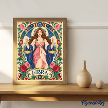 Charger l'image dans la galerie, Zodiaque Balance Art Nouveau
