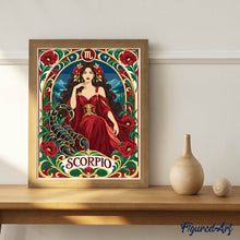 Charger l'image dans la galerie, Zodiaque Scorpion Art Nouveau