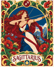 Charger l'image dans la galerie, Peinture par numéros Figured'Art Zodiaque Sagittaire Art Nouveau