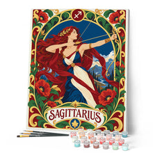 Charger l'image dans la galerie, Zodiaque Sagittaire Art Nouveau