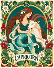 Charger l'image dans la galerie, Peinture par numéros Figured'Art Zodiaque Capricorne Art Nouveau