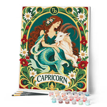 Charger l'image dans la galerie, Zodiaque Capricorne Art Nouveau