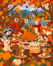 Charger l'image dans la galerie, Peinture par numéros Figured'Art Amis de la Forêt pour Thanksgiving