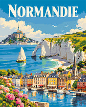 Charger l'image dans la galerie, Peinture par numéros Figured'Art Affiche de Voyage Printemps en Normandie