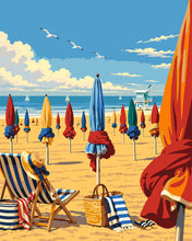 Charger l'image dans la galerie, Peinture par numéros Figured'Art Plage de Deauville, Normandie