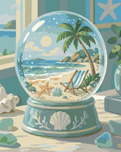 Charger l'image dans la galerie, Peinture par numéros Figured'Art Boule à Neige Plage Côtière