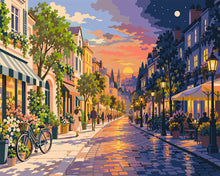 Charger l'image dans la galerie, Peinture par numéros Figured'Art Du Jour à la Nuit dans la Rue