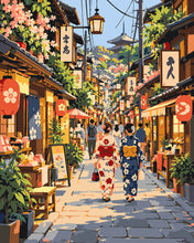 Charger l'image dans la galerie, Peinture par numéros Figured'Art Promenade dans les rues en Fleurs