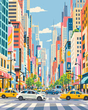 Charger l'image dans la galerie, Peinture par numéros Figured'Art Couleurs du Centre-Ville