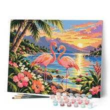 Charger l'image dans la galerie, Coucher de Soleil et Flamants Roses