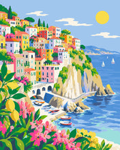 Charger l'image dans la galerie, Peinture par numéros Figured'Art Soleil au Bord de la Mer