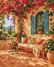 Charger l'image dans la galerie, Peinture par numéros Figured'Art Terrasse en Fleurs