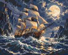 Charger l'image dans la galerie, Peinture par numéros Figured'Art Voyage au Clair de Lune