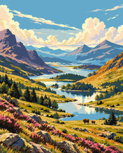 Charger l'image dans la galerie, Peinture par numéros Figured'Art Highlands d'Écosse