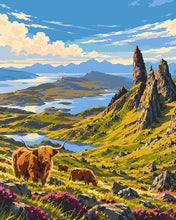 Charger l'image dans la galerie, Peinture par numéros Figured'Art Île de Skye