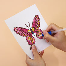 Charger l&#39;image dans la galerie, Mini Diamond Painting 15x20cm (4 pièces) - Ailes Vibrantes : Un Quartet de Papillons